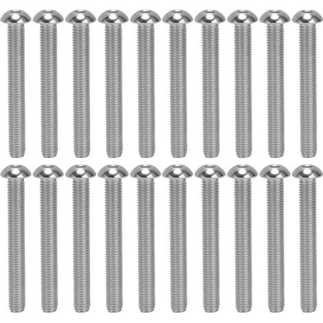 Ensemble de 30 vis à tête fraisée hexagonale en acier inoxydable A2, M10×1,5, filetage grossier M10×80. (1/5)
