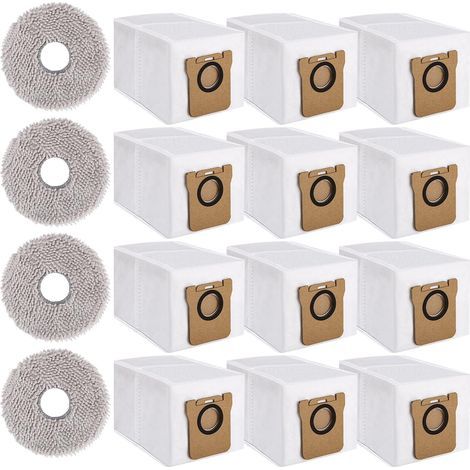 Zubehör-Kit für Dreame L10s Ultra / L10 Ultra / Xiaomi X10+ – 12 Staubsaugerbeutel, 4 Wischmop-Tücher (1/5)