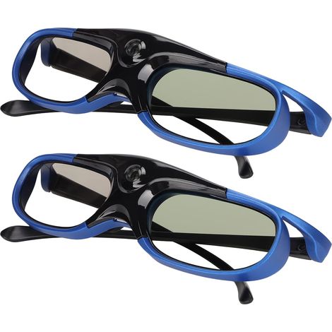 Lunettes 3D 144Hz DLP Link Lunettes à Obturateur Actif 3D Rechargeables pour Tous Les Projecteurs 3D DLP Link (1/5)