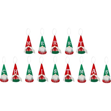 Ornement De Noël - Poupée Sans Visage En Résine - Décoration Arbre De Noël Fenêtre Magasin - Lot De 14 Pièces (1/4)