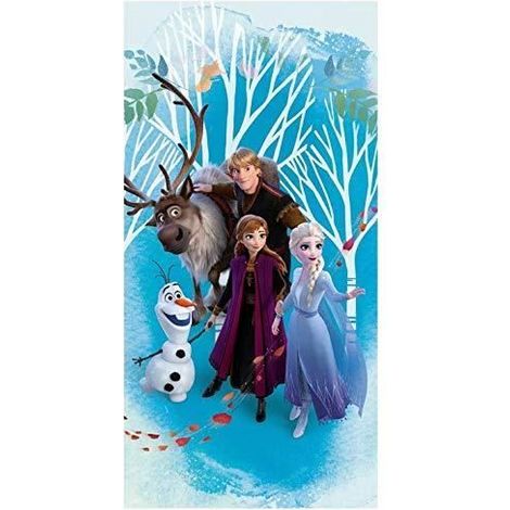Filiyano-Serviette de plage/de bain - Disney - La Reine des Neiges 2 - 70 x 140 cm - 100 % coton - Multicolore pour enfants