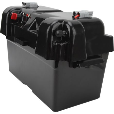 Boîtier de chargeur de batterie marine avec double prise USB 12 V, connexion rapide, indicateur de tension, centre d'alimentation intelligent pour batterie de moteur, camping-car, SUV et quad. (1/5)
