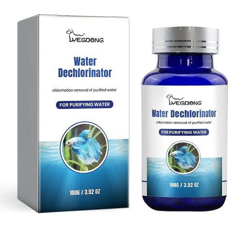 Comprimés de déchloration de qualité supérieure pour bassins à poissons - éliminent les algues, clarifient l'eau, éliminent les odeurs, adoucissent l'eau - 100 g, laissant l'eau claire et saine. (1/5)