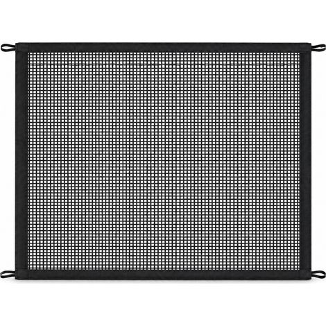 Barriere pour Animaux, Cloture sans Perçage 110x72cm, Porte pour Chien, Transparent Crochet Tension Adhesif pour Chat, Chien, Escaliers, Porte (1/5)