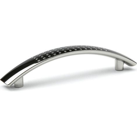 Kewina 128 Möbelgriff, poliertes Chrom + Schrauben SANS MARQUE