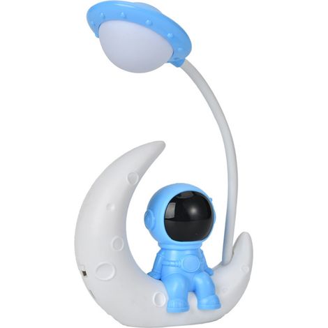 Ortviai Lampe de nuit LED rechargeable avec protection oculaire pour chambre, dortoir et bureau – design astronaute (1/5)