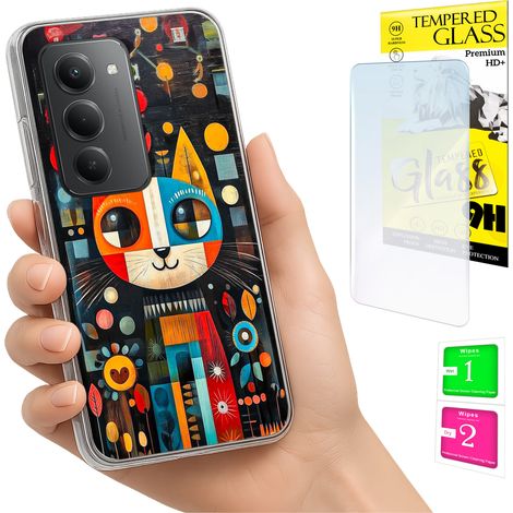 Custodia per Xiaomi Redmi 15 4G / 5G 169mm Cover posteriore Cat + vetro (1/5)