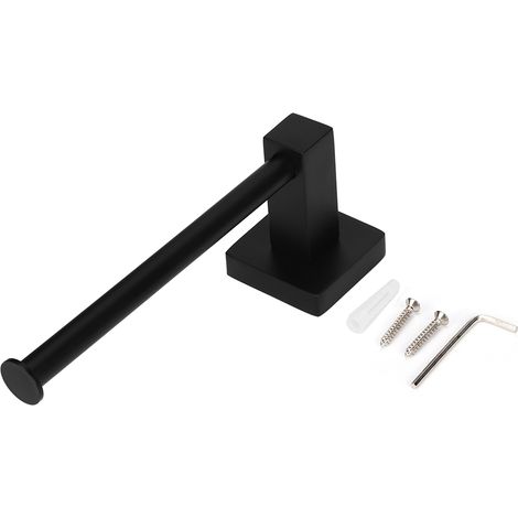 Distributeur mural de rouleaux de papier toilette noir, porte-rouleau pour salle de bain. (1/5)