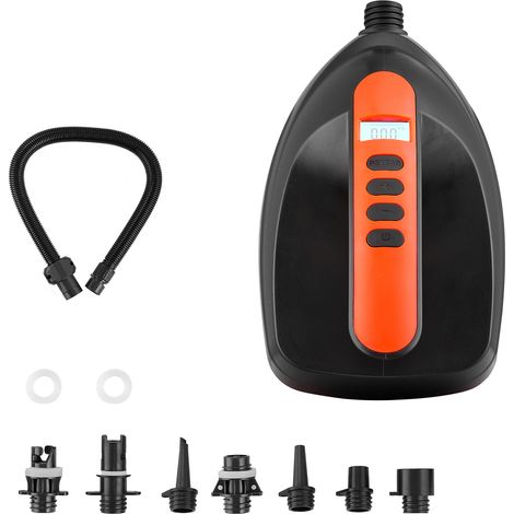 Mophorn Pompa ad Alta Pressione per SUP, Gonfiatore Elettrico con Velocità di 70 L/min, Spegnimento Automatico e Connettore per Auto a 12 V CC, Ideale per Paddle Board Gonfiabili e Materassini