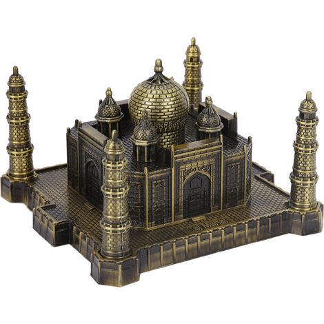 Maquette du Taj Mahal en Inde, monument emblématique de renommée mondiale, objet de décoration pour la maison et le bureau. (1/5)