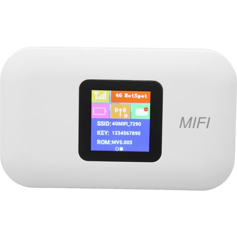 Mobiler WLAN-Hotspot mit SIM-Kartensteckplatz, 150 Mbit/s, unterstützt 10 Nutzer, tragbares 4G LTE-WLAN für unterwegs (1/5)