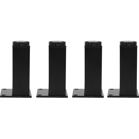 4 Stück verstellbare Füße aus Aluminiumlegierung für Sofa, Bett, Schrank und andere Möbel, 120 mm (1/5)
