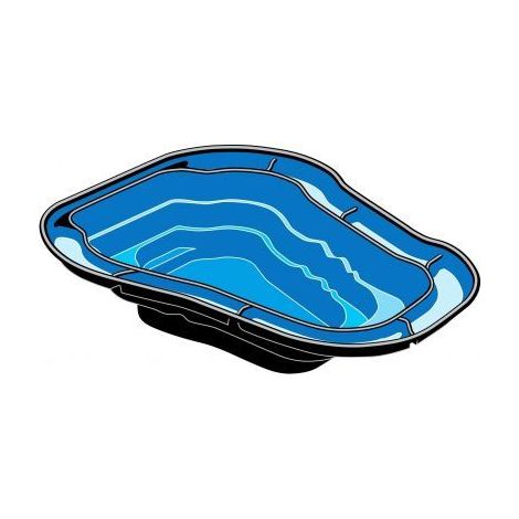 Ocean II Fertigteich HDPE 2000 l H80x265x225 cm