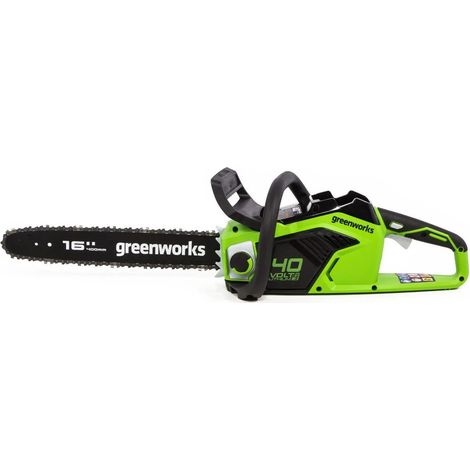Greenworks GD40CS18 Motosega a Batteria con Motore Brushless, Lunghezza Barra 40cm, Velocità Catena 20m/s, 3,81kg, Auto-Lubrificante, Protezione Anti Contraccolpi, SENZA Batteria 40V e Caricabatterie (1/5)