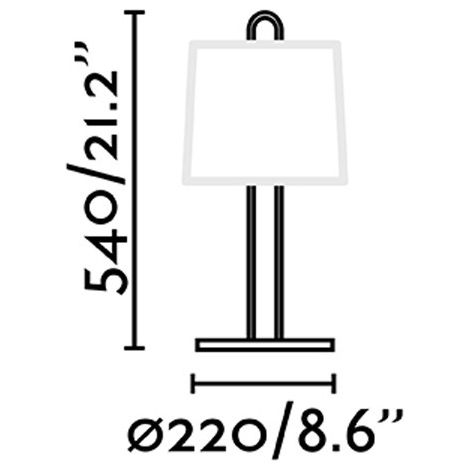 MONTREAL Lámpara sobremesa blanca/beige 24034-05 (1/5)