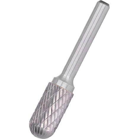 Hartmetallfräser, wärmebehandelt, YG8, hohe Oberflächenglätte, Doppelschlitz, 6 mm/0,2 Zoll Griff, 12 mm/0,5 Zoll Durchmesser, arbeitssparende Schneideisen (1/5)