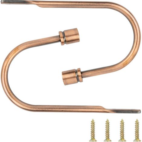 Metallkabinen in U-Form, Häkelarbeiten und Befestigungen, Zimmer, Salon, Badezimmer, Küche, Krippenzimmer, Cafés, Bronze und Rot.