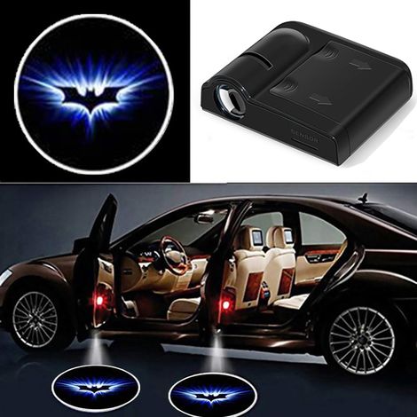 (3600 lm - 13) Lampe de bienvenue lumineuse pour portière de voiture, projecteur laser universel sans fil, éclairage d'ambiance LED décoratif pour véhicule. (1/4)