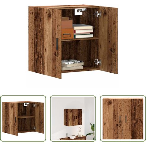 vidaXL Altholzoptik - Wandschrank Altholz-Optik 60x31x60 cm Holzwerkstoff (1/5)