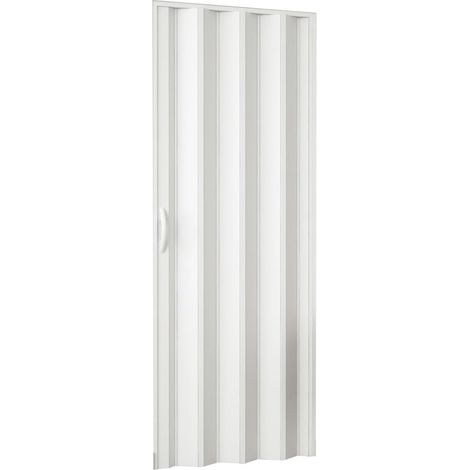 1PZ PORTA A SOFFIETTO 'TAMBORA' cm 82 x 210 - colore bianco (1/5)