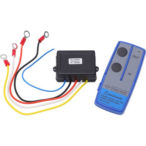 Télécommande sans fil pour treuil 434MHz récepteur 12V 24V interrupteur poignée universelle voiture camion quad SUV (1/5)