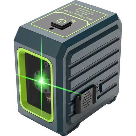 Grüner Laser-Nivellierlaser mit automatischer Nivellierung und manuellem Modus, 30 m Pulsmodus, 4 Helligkeitsstufen (1/4)