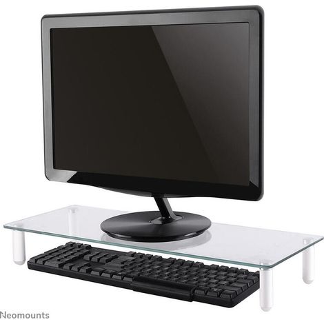 neomounts NS10 Soporte para monitor vidrio transparente 8 cm (1/4)