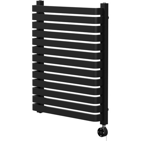 Wholesale Domestic Empire Colore Matt Black 756mm x 600mm Vertical Digital Thermostatic Electric Single Panel Radiator (1/5)
