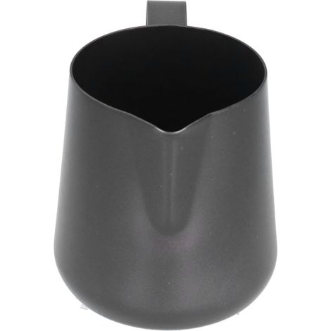 Dickwandiger Edelstahl-Milchaufschäumer mit spitzem Ausguss, 350 ml (1/5)