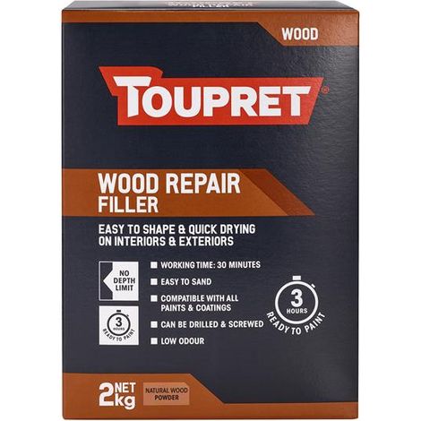 Toupret TTREPBO02GB Wood Repair Filler 2kg TOUTTREPBO02
