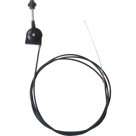 Manette d'accélérateur manuel pour tracteur moissonneuse bateau câble d'accélérateur tondeuse levier d'accélérateur boîtier moto de commande moteur réglage câble accélérateur (Longueur du fil 1m) (1/5)