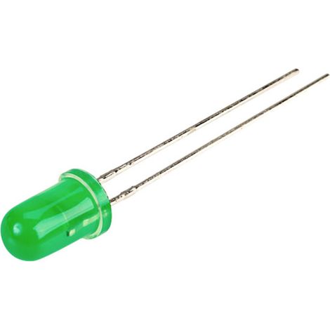 Kingbright LED bedrahtet Grün Rund 5 mm 20 mcd 30 ° 8.5 mA 12 V