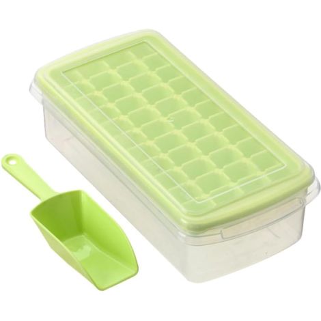 Bac à Glaçons en Plastique Pp avec Couvercle et Pelle, 44 Cases, Moule (1/5)