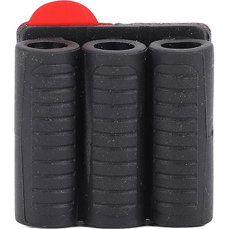 Lot de 4 porte-embouts 1/4 pouce avec fixation en caoutchouc adhésif pour perceuse/tournevis électrique 1/4 pouce (1/5)
