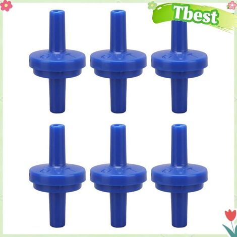 Tbest Clapet anti retour 10Pcs Check Valve PP Plastique Résistant à L'usure Pour Arrêter L'Eau quincaillerie retour 4mm bleu (1/5)
