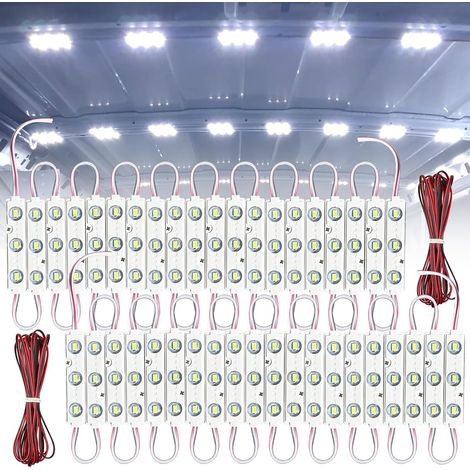 Interior Lighting Kit 12V 60 LED Waterproof Van RV Truck Boat Caravan Trailer Transit Bus LWB 20 Modules (2) (1/5)