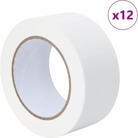 Rubans de masquage pour peintre 12 pcs Blanc 50 mm x 50 m CFW852858 (1/5)