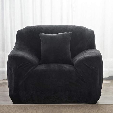 Housse de canapé élastique, housse de canapé élastique en velours monobloc, housse de canapé individuelle, protection pour meubles. (1/5)