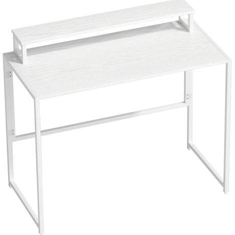 Klappschreibtisch mit Monitoraufsatz 100 x 48 x 87,5 cm Weiß (1/5)