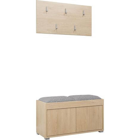 Conjunto para recibidor Comfivo Tutela, Abriamo 06, 0x0x0cm, Aglomerado laminado, Tapiz, Montada en la pared, Colocada