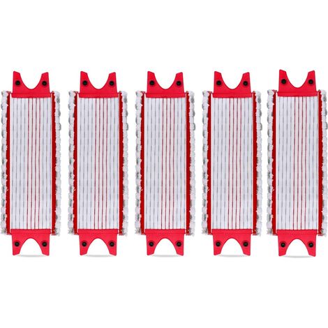 Lot de 5 Tampons de Microfibre Replacement Microfibre Pad pour Vileda EasyWring Ultramax/ 1-2 Spray pour Vileda Ultramax, Easy Wring (1/4)
