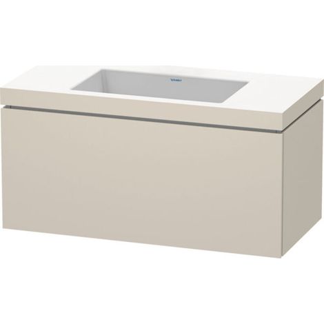 Lavamanos Duravit L-Cube con base mural, 100x48 cm, 1 cajón, sin (1/4)