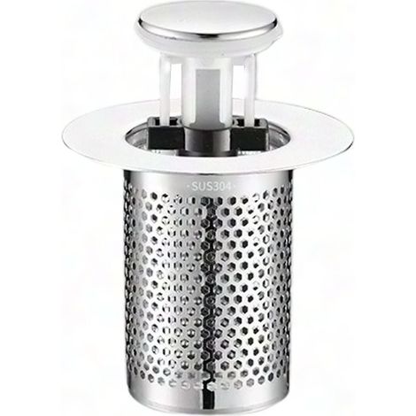 Bodenablaufrost aus Edelstahl, schnell entwässernder Geruchsfilter für Küchen- und Badezimmerspülen, universelle Siphonabdeckung, robust und langlebig (1/5)