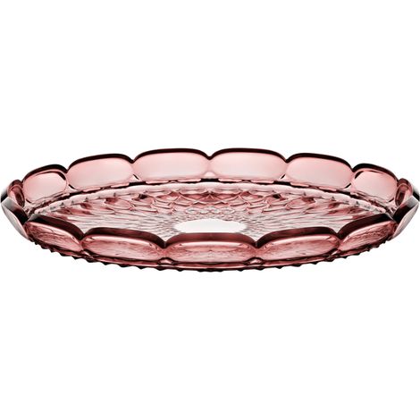 VASSOIO TONDO GRANDE 'VANITY' ROSA GUZZINI