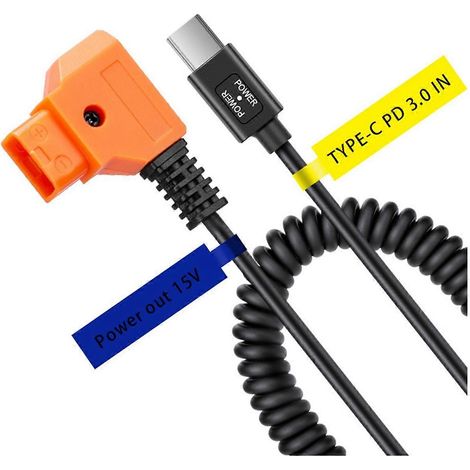 15V PD3.0 USB Typ-C Stecker auf 15V D-Tap Stecker Stromkabel