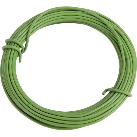Fil de fer souple plastifié de 10 m (32,8 pi) pour bonsaï, art floral, bricolage et fournitures de jardinage à domicile. (1/5)