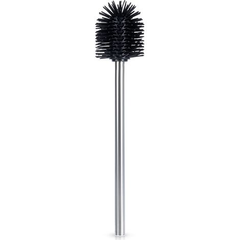 Scopino per wc in silicone nero con ricambio 35 cm