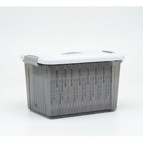 Bac de rangement transparent grande capacite avec couvercle – cof (1/5)