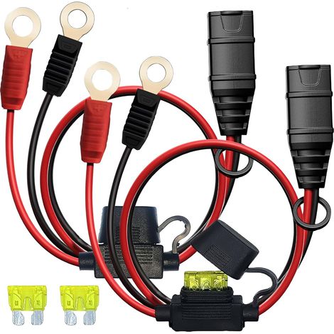 2-Pack GC002 X-Connect suitable for NOCO battery charger accessories, M6 (1/4in) XL Eyelet Terminal, Smart Batteries Trickle Charger Cable (1/5)