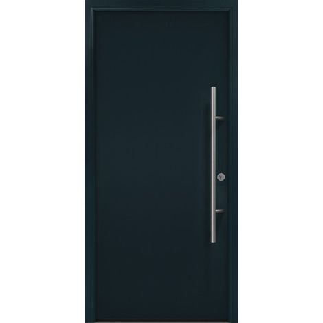 Puerta de entrada metálica PRO antracita RAL7016 B1100mm H2100mm izquierda RC2 n. DIN EN1627